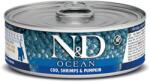 N&D Conserva N&D Ocean Kitten cu Ton, Cod, Creveti si Dovleac, 70 g