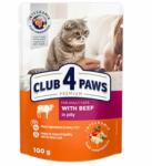 CLUB 4 PAWS Plic Club 4 Paws Pisici Adulte cu Vita in jeleu, 100 g