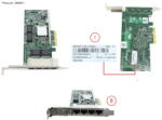 Fujitsu Placa de retea PLAN CP BCM5719-4P 4X 1000BASE-T PCIe (PY-LA284) - vexio