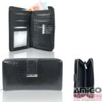 Jennifer Jones Női Bőr Pénztárca 5280-2 Fekete - Közepes Méret (5280-2)