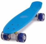 Inlea4Fun Skateboard cu roți LED Frisbee - albastru (IA-KX5375_2) Skateboard