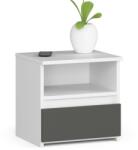 AKORD Furniture Factory Noptieră CL1 Eva - alb/grafit (AK-384610)