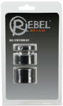 Rebel Ball - set de inel pentru penis, testicule și extensor - (negru) (05331060000) Inel pentru penis