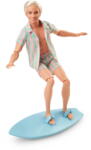 Barbie Mattel Barbie Signature The Movie Ken Doll Wearing Pastel Pink and Green Striped Beach Outfit Mini-Play Figure (HPJ97) - pcone Papusa