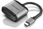 Vention USB-C -> USB3.0*4/PD 0, 15m Hub (szürke fémszerű), (TGAHB) (TGAHB)
