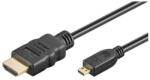 PremiumCord Cablu HDMI - Micro HDMI, 4K@60Hz, conectori auriti, 1m, PremiumCord kphdmad1 (kphdmad1)