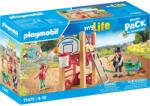 Playmobil Set Figurine PLAYMOBIL City Life Starter Pack Loc De Joaca Dulgher 4 Ani+ Multicolor (71475) Figurina