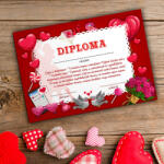  Valentin-napi Diploma - oklevél Valentin-napra A4