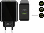 Goobay Dual USB Wall Quick Charge Black (44956)