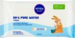 Nivea BABY Tisztító törlőkendők 99% Tiszta Víz 57 db