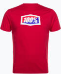 100% Tricou de ciclism pentru bărbați 100% Official Tee roșu 20000-00013