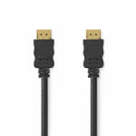 Nedis Nagy Sebességű HDMI kábel Ethernet | HDMI Csatlakozó | HDMI Csatlakozó | 4K@30Hz | ARC | 10.2 Gbps | 10.0 m | Kerek | PVC | Fekete | Label (CVGL34000BK100)