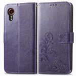  ART FLOWER S Husa portofel pentru Samsung Galaxy Xcover 7 violet