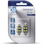 m-tech LED Izzó C5W 36 mm 4-SMD 5050 CANBUS (2db) fehér - M-TECH