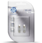m-tech LED Izzó C5W 31 mm 2X3 mm FLUX fehér (2db) - M-TECH