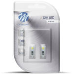 m-tech LED Izzó W5W 2-SMD 5050 CANBUS | 2 db fehér | M-TECH