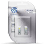 m-tech LED Izzó W5W 2-SMD 5050 CANBUS (2db) fehér - M-TECH