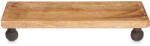 Giftdecor Suport din lemn de mango, pentru ghiveci, cu picioare decorative (89850-AR)