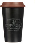 Vessia Cana de cafea pentru masina COFFEE SHOP, capac din silicon, 440 ml (93310 -black)