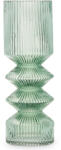 Giftdecor Vaza tubulara, sticla canelata, 8 x 23 cm (93719-AR)