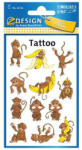  Tetoválás matrica AVERY majom (56766)