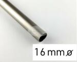  Nikkel-matt színű fém karnisrúd 16 mm átmérőjű - 200 cm