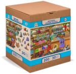 Wooden City Puzzle din lemn, Magazinul de bomboane, 200 piese (US 0041-M) Puzzle