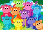 Enjoy - Puzzle Maimuțe Curcubeu - 1 000 piese Puzzle