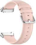 BSTRAP Leather curea pentru Xiaomi Redmi Watch 3 Active / Lite, sand pink