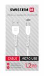 SWISSTEN Cablu de date Swissten USB/Micro USB Alb 12m (71506010BOX)