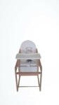  Scaun de masa din lemn de Fag multifunctional cu tavita din plastic MyKids Wiktoria HEART (86852) - drool Scaun de masa bebelusi
