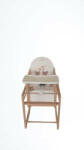  Scaun de masa din lemn de Fag multifunctional cu tavita din plastic MyKids Wiktoria BEARS 2 (86851) - drool Scaun de masa bebelusi