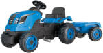 Smoby Tractor cu pedale si remorca Smoby Farmer XL albastru (S7600710129) - drool