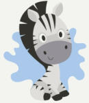  Baba zebra - Kifestő készlet kereten gyerekeknek 20x20_ (MBS019)