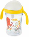Nuk Неразливаща чаша със сламка NUK - Motion Cup, 8 m+, 230 ml, Жълта (10255641)