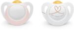 Nuk Каучукови залъгалки NUK - Star, за момиче, 0-6 m, 2 броя (10726070-Момиче)