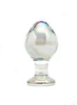 Rimba Zelda - dildo de sticlă conic pentru anal (transparent) (8718924241066) Dildo