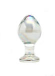 Rimba Zelda - dop anal din sticlă conic (transparent) (8718924241066) Dildo
