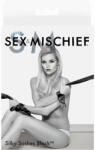 Sex&Mischief S&M - Set de eșarfe bondage catifelate - negru (2 bucăți) (92220400005)
