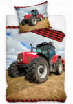 TipTrade Pamut ágyneműhuzat - Piros traktor a mezőn