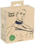 Vegan Fetish - zgardă cu ținte și lesă - piele ecologică neagră (24930041001)