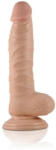 Lovetoy Real Extreme - dildo cu ventuza si testicule - 21cm (natural) (6970260901932) Dildo