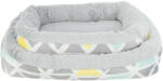 TRIXIE Cuddly Bed Sunny | Fekhely (szürke, színes) nyulak részére - 38x7x25 cm (62803)