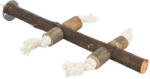 TRIXIE Perch with Rope | Ülőrúd kötéllel (kéreg fa) díszmadarak részére - 25 cm (5889)
