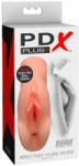 PDX - Masturbator dublu 2 în 1 realist - material moale - culoare naturală (05459020000)
