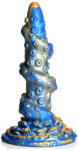 Creature Cocks Kraken - dildo tentacul cu spirală - 21cm - auriu-albastru (848518050410) Dildo
