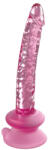 Icicles No. 86 - dildo din sticlă în formă de penis (roz) (05462400000) Dildo