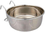 TRIXIE Bowl with Holder, Stainless Steel | Madáretető (fém) kalitkákba - 900 ml / 14 cm (5496)