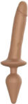 Strap On Me Switch Realistic L - dildo 2în1 din silicon (nude) (3700436017128) Dildo