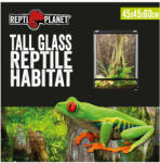 Repti Planet Tall Glass Reptile Habitat | Paludárium - 45 x 45 x 60 cm (60315)